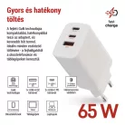 EMOS Univerzális USB töltő GaN PD 65 W max.