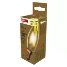 LED izzó Vintage gyertya / E14 / 2,5 W (20 W) / 225 lm / Meleg fehér