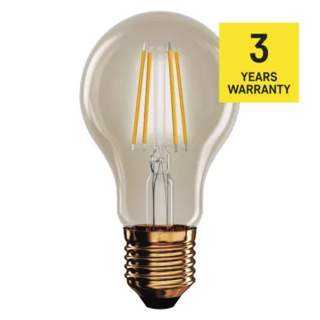 LED izzó Vintage A60 / E27 / 4,5 W (40 W) / 420 lm / Meleg fehér