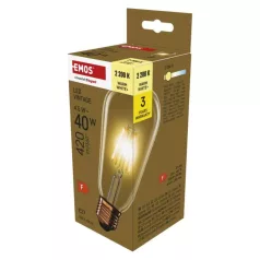   LED izzó Vintage ST64 / E27 / 4,5 W (40 W) / 420 lm / Meleg fehér