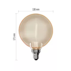 LED izzó DECO G130OA / E27 / 4 W (22 W) / 220 lm / flame