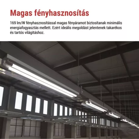 LED Fénycső T8 24 W 4 050 lm 150 cm, természetes fehér