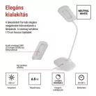 EMOS Stella LED asztali lámpa, fehér
