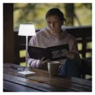 EMOS Katie LED asztali lámpa, újratölthető, fehér