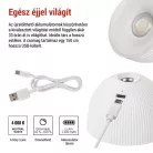 EMOS Sophie LED asztali lámpa, újratölthető, fehér