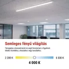 LED lineáris lámpatest MINO 40W, semleges fehér