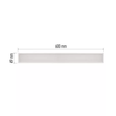 LED lineáris lámpatest ORTO 19W, semleges fehér