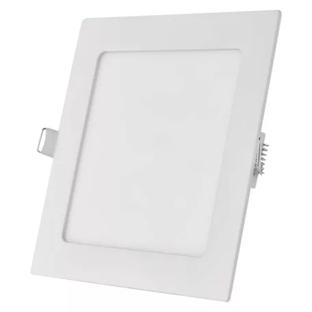 LED süllyesztett lámpatest NEXXO, négyzet, fehér, 12W, meleg fehér