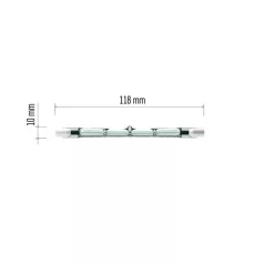   EMOS ECO lineáris halogén izzó J118 230V 140W 2680lm meleg fehér