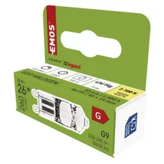EMOS halogén izzó JC G9 25W 260lm