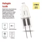 EMOS halogén izzó JC G4 14W 160lm