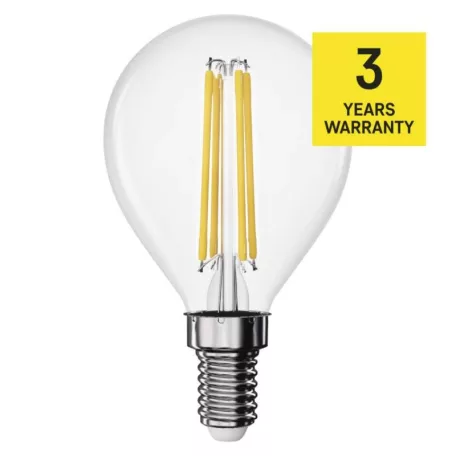 LED izzó Filament Mini Globe / E14 / 3,4 W (40 W) / 470 lm / Természetes fehér