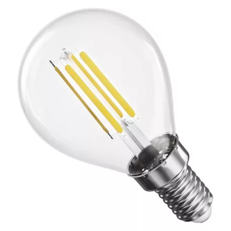LED izzó Filament Mini Globe / E14 / 5,9 W (60 W) / 806 lm / Meleg fehér