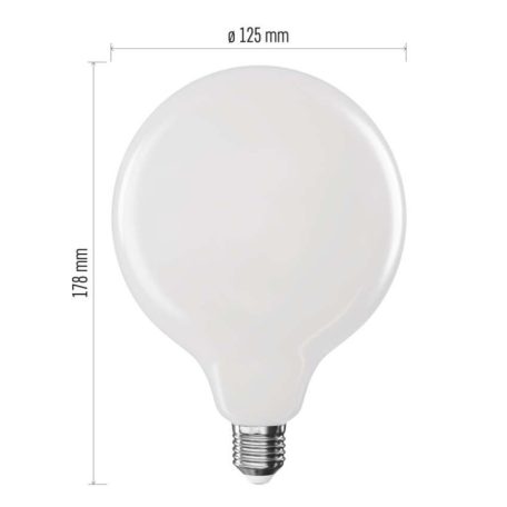 LED izzó Filament G125 / E27 / 11 W (100 W) / 1521 lm / Természetes fehér