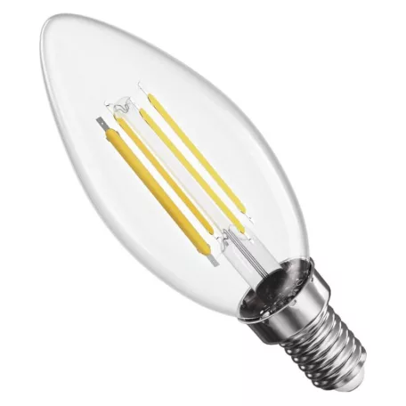 LED izzó Filament gyertya / E14 / 5,9 W (60 W) / 806 lm / Meleg fehér