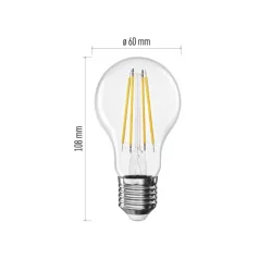   LED izzó Filament A60 A CLASS/ E27 / 5 W (75 W) / 1 060 lm / természetes fehér