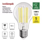 LED izzó Filament A60 A CLASS / E27 / 7,2 W (100 W) / 1521 lm / természetes fehér