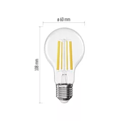   LED izzó Filament A60 / E27 / 10,5 W (100 W) / 1521 lm / Természetes fehér