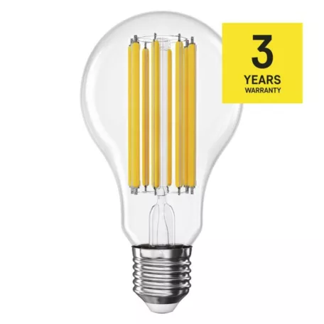 LED izzó Filament A70 / E27 / 18 W (150 W) / 2452 lm / Meleg fehér