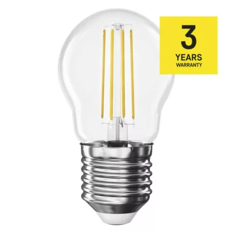LED izzó Filament Mini Globe / E27 / 1,8 W (25 W) / 250 lm / Meleg fehér