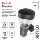 Kerti fali lámpa ARTEO, 16,4 x 12 x 23 cm, 1 x E27, 15 W