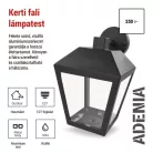 Kerti fali lámpa ADENIA, 18 x 15 x 24,5 cm, 1 x E27, 15 W