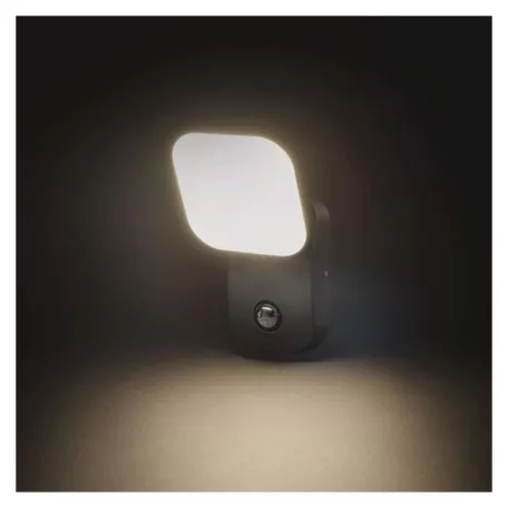 LED kerti fali lámpa NIKA szürkületérzékelővel, 12 x 12 x 20 cm, 12,8 W, meleg fehér