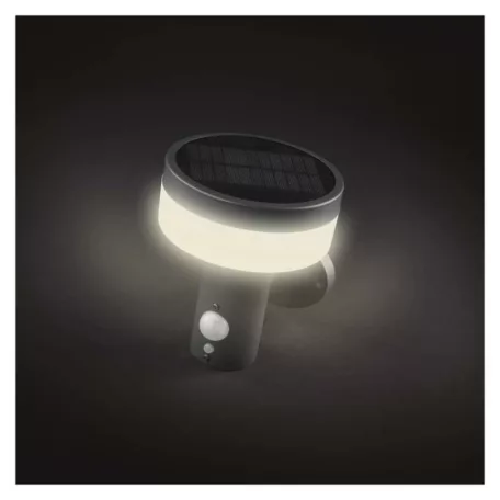 LED napelemes kerti fali lámpa TERION szürkületérzékelővel, 12,5 x 14,7 x 14,6 cm