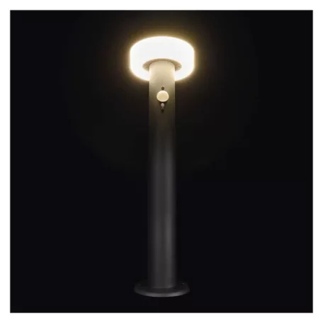 LED napelemes kerti lámpa TERION szürkületérzékelővel, 12,5 x 12,5 x 50 cm