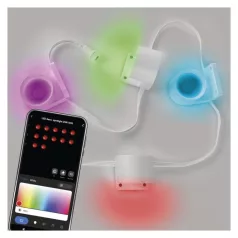   GoSmart LED reflektor - 85 cm-es lánc, 4 rész, 7 W, RGBIC+CCT, dimmelhető, WiFi