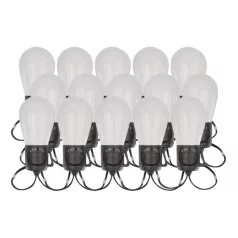   GoSmart LED fényfüzér – 15× parti izzók, 15 m, kültéri és beltéri, RGBIC WiFi