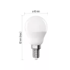 LED izzó Basic Mini Globe / E14 / 5,5 W (40 W) / 470 lm / Meleg fehér