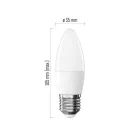 LED izzó Basic gyertya / E27 / 5,5 W (40 W) / 470 lm / Meleg fehér