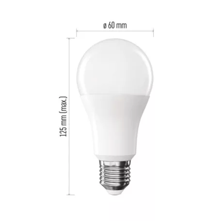 LED izzó Basic A60 / E27 / 15,3W (100 W) / 1521 lm / Meleg fehér