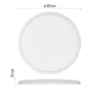 LED felületi lámpatest FLORI kerek, fehér, 22W, semleges fehér