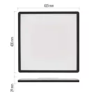 LED felületi lámpatest FLORI négyzet, fehér, 22W, semleges fehér