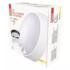   EMOS LED mennyezeti lámpa ZURI 14W 1000lm PIR érzékelővel IP54 meleg fehér