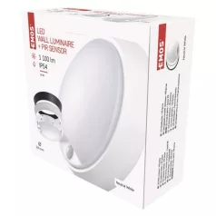   EMOS LED mennyezeti lámpa ZURI 14W 1100lm IP54 PIR érzékelővel természetes fehér