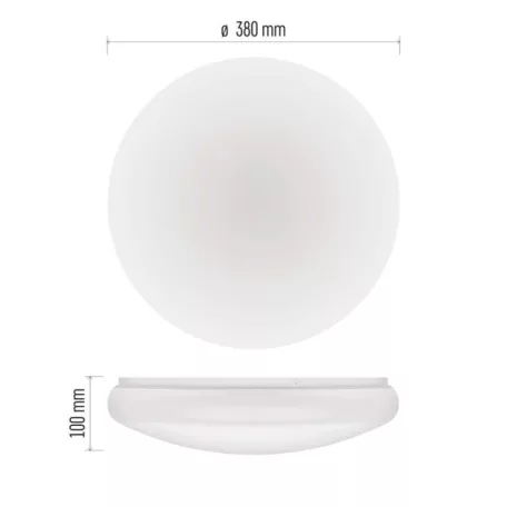 LED mennyezeti lámpatest TIVI, A CLASS, MW sen.kerek, fehér 12,5W, IP44, Természetes fehér