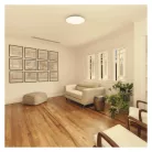 LED mennyezeti lámpatest TIVI, B CLASS, kerek, fehér 8,6W, IP44, Meleg fehér