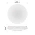 LED mennyezeti lámpatest TIVI, B CLASS, kerek, fehér 12,5W, IP44, Meleg fehér