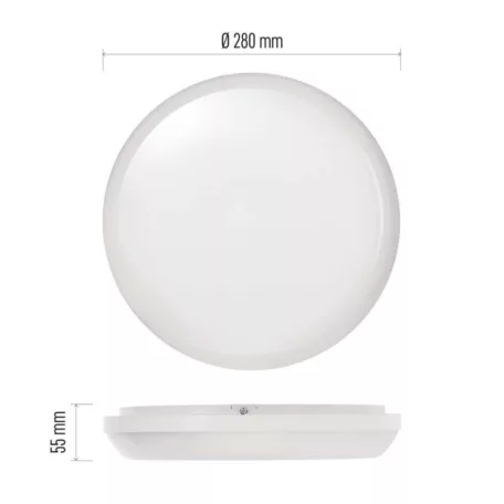 EMOS DORI LED mennyezeti lámpa 18W 1800lm IP54 term. fehér