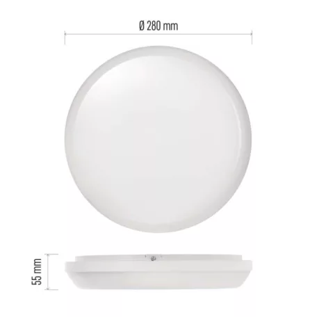 EMOS DORI LED mennyezeti lámpa 24,5W 2450lm IP54 term. fehér