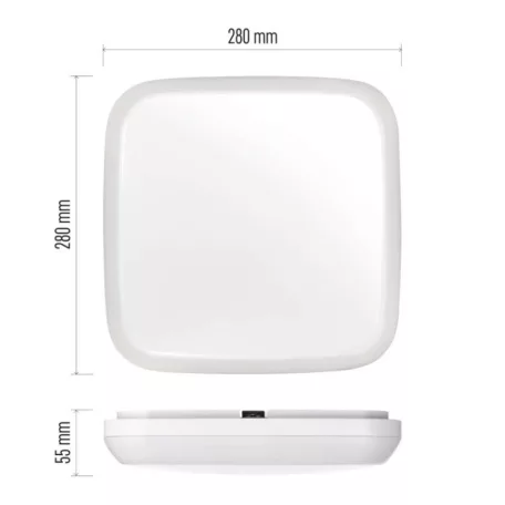 EMOS Dori LED mennyezeti lámpa 18W 1800lm IP54 term. fehér