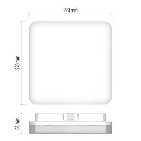 EMOS LED MENNYEZETI LÁMPA TORI 15W NW IP54