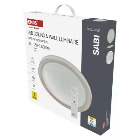 EMOS LED mennyezeti lámpa SABI 30W 1800lm dimm. állítható színhőmérséklet