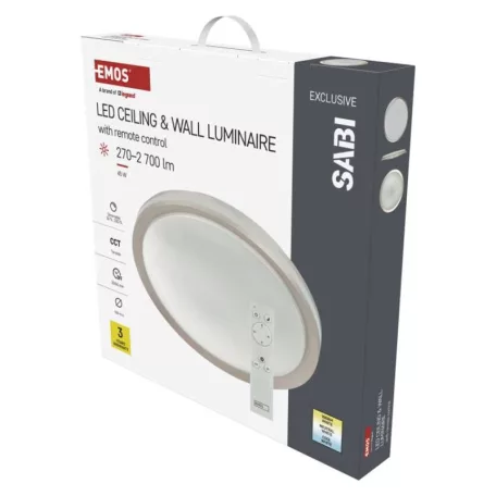 EMOS LED mennyezeti lámpa SABI 45W 2700lm dimm. állítható színhőmérséklet