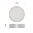LED felületi lámpatest NEXXO, kerek, fehér, 12,5W, Természetes fehér