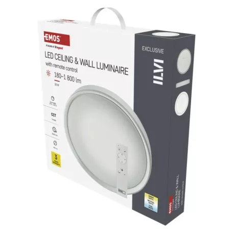EMOS LED mennyezeti lámpa ILVI 30W 1800lm dimm. állítható színhőmérséklet