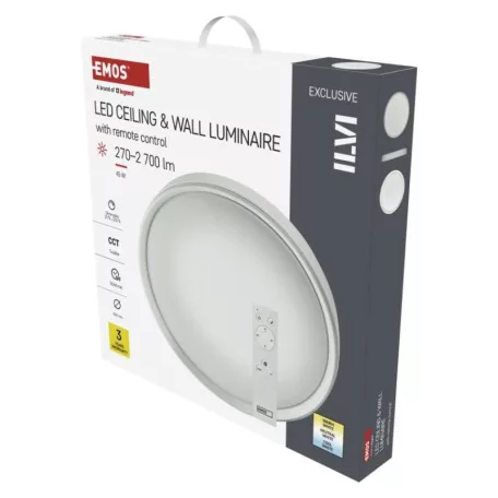 EMOS LED mennyezeti lámpa ILVI 45W 2700lm dimm. állítható színhőmérséklet
